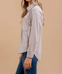 Blu Pepper - Soft Knit Shacket
