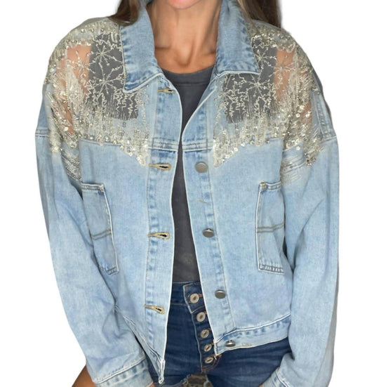 Davi & Dani - Mesh Denim Jacket