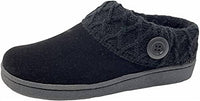 Clarks - Women's Scuff Suede Leather Knitted Collar Clogs