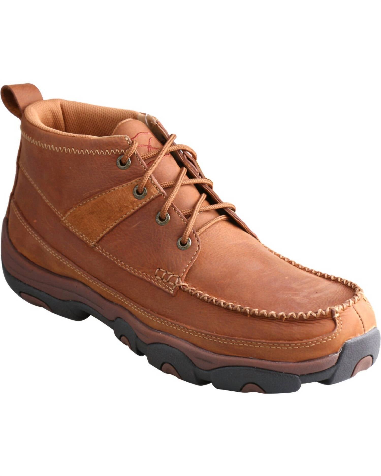 TWISTED X Men's Driving Moc Hiker Shoes in brown - men's boots