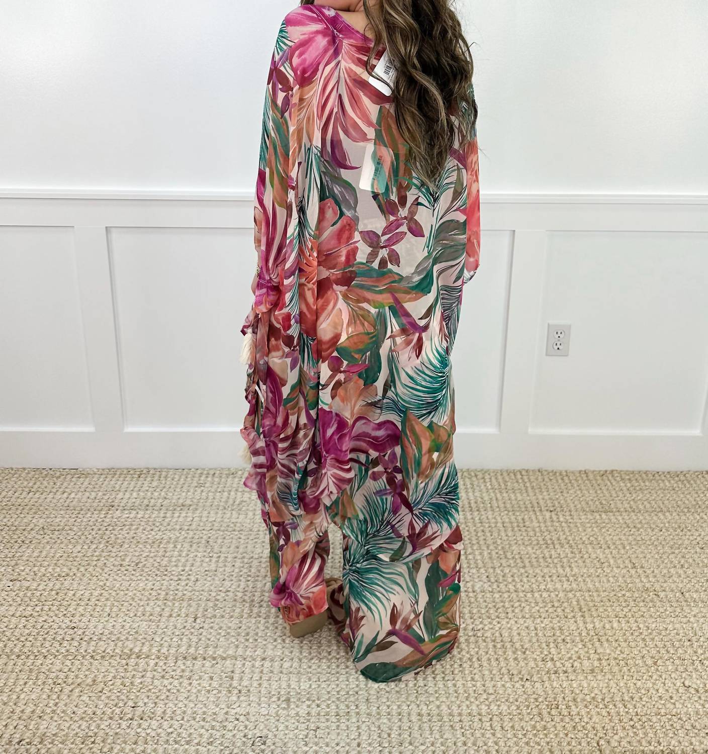 White Birch - The Tropics Call High-rise Palazzo Pants