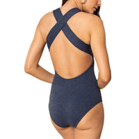 Shoshanna - Shine Texture High Neck One Piece