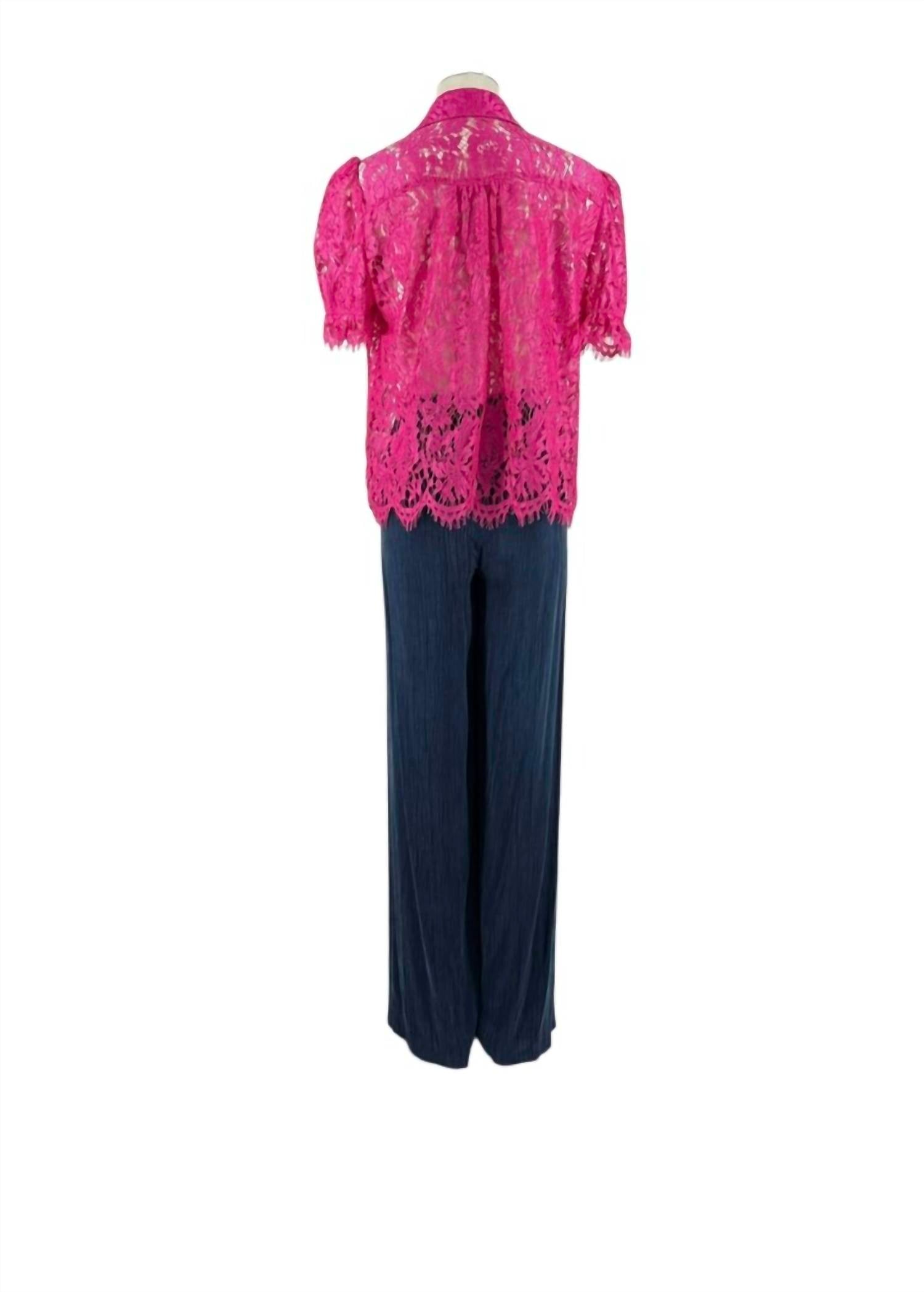 Ecru - Women's Soft Rayon Textured Pants