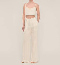 Marissa Webb - Women's Palmer High Waist Stripe Trouser Pants