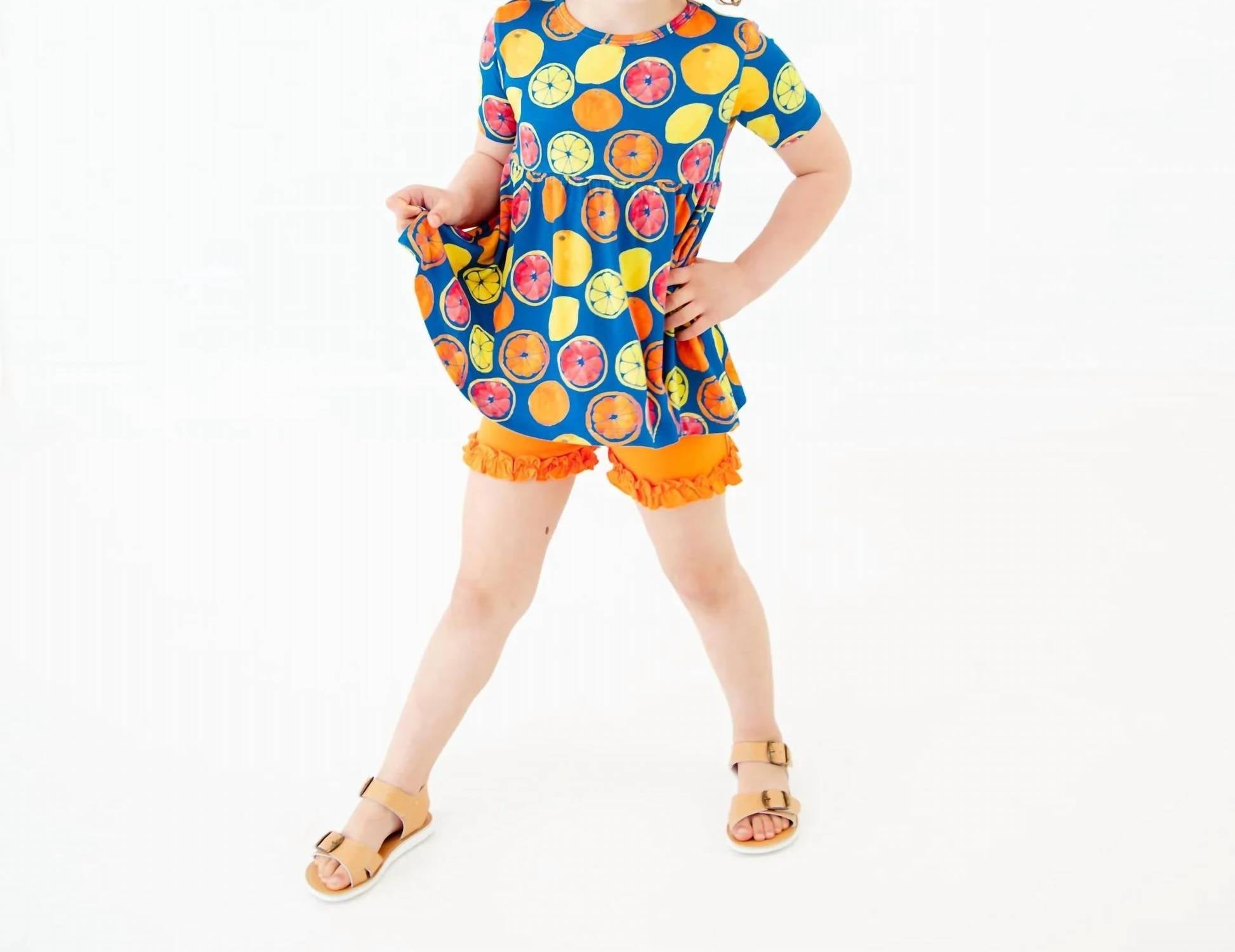 Dreamiere - Got Real Bamboo Twirl Top & Ruffle Shorts Set