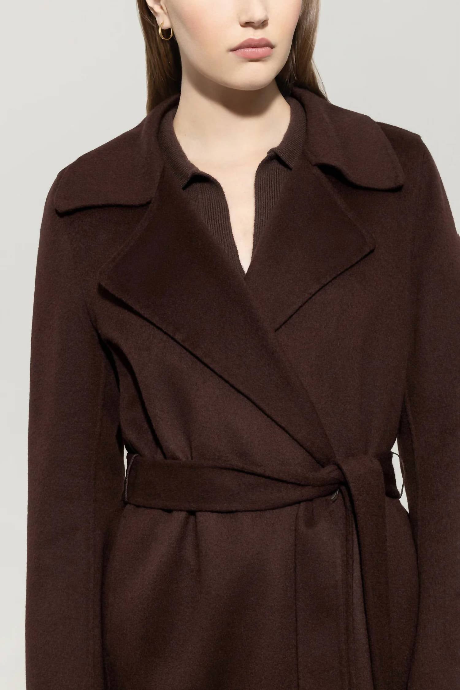 Luisa Cerano - Double-face Coat With Belt