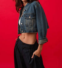 Signature8 - Button-down Crop Jacket