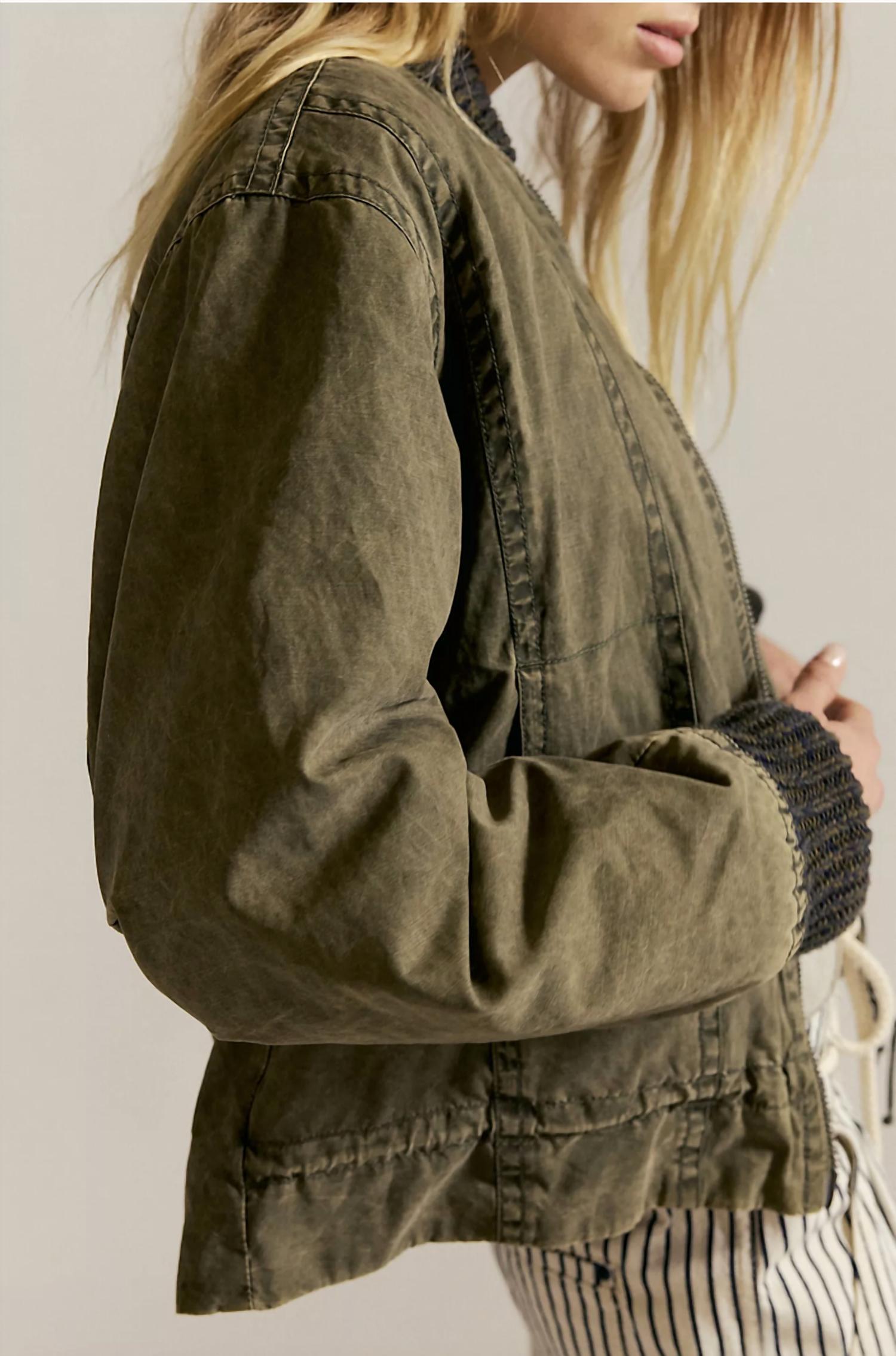 Free People - JAX WASHED BOMBER JACKET