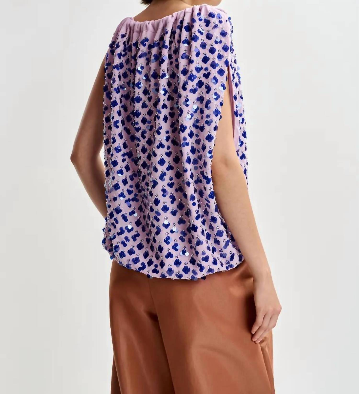 Essentiel Antwerp - Jocelyn Sequin Smocked Top
