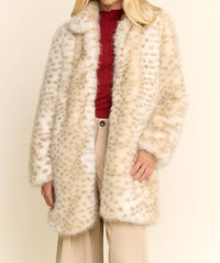 Davi & Dani - TRICOLOR FAUX FUR COAT