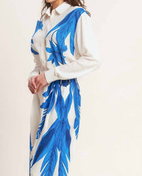 Flying Tomato - Printed Woven Button Down Shirt