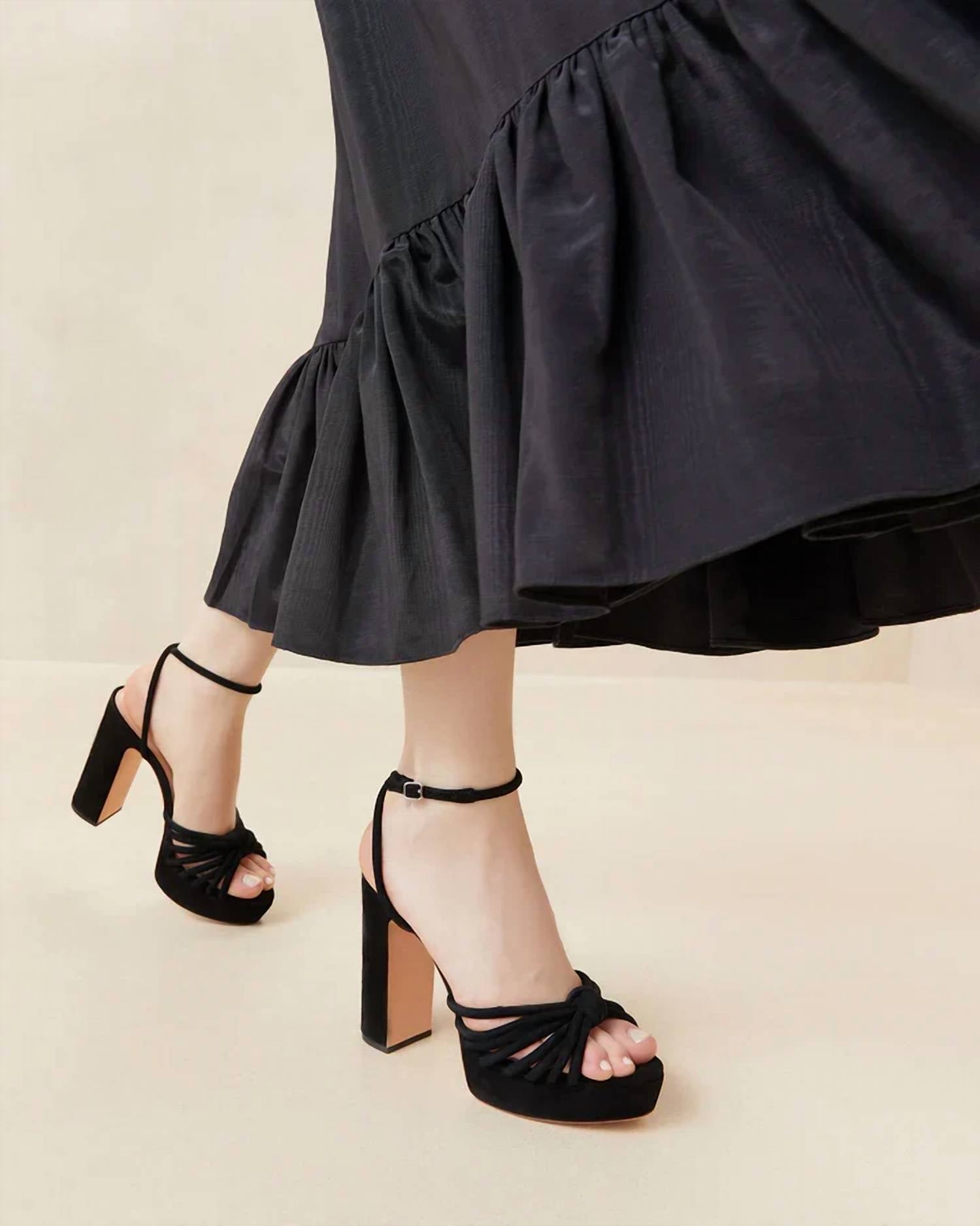 Loeffler Randall - Women's Rivka Leather Knot Platform Sandal
