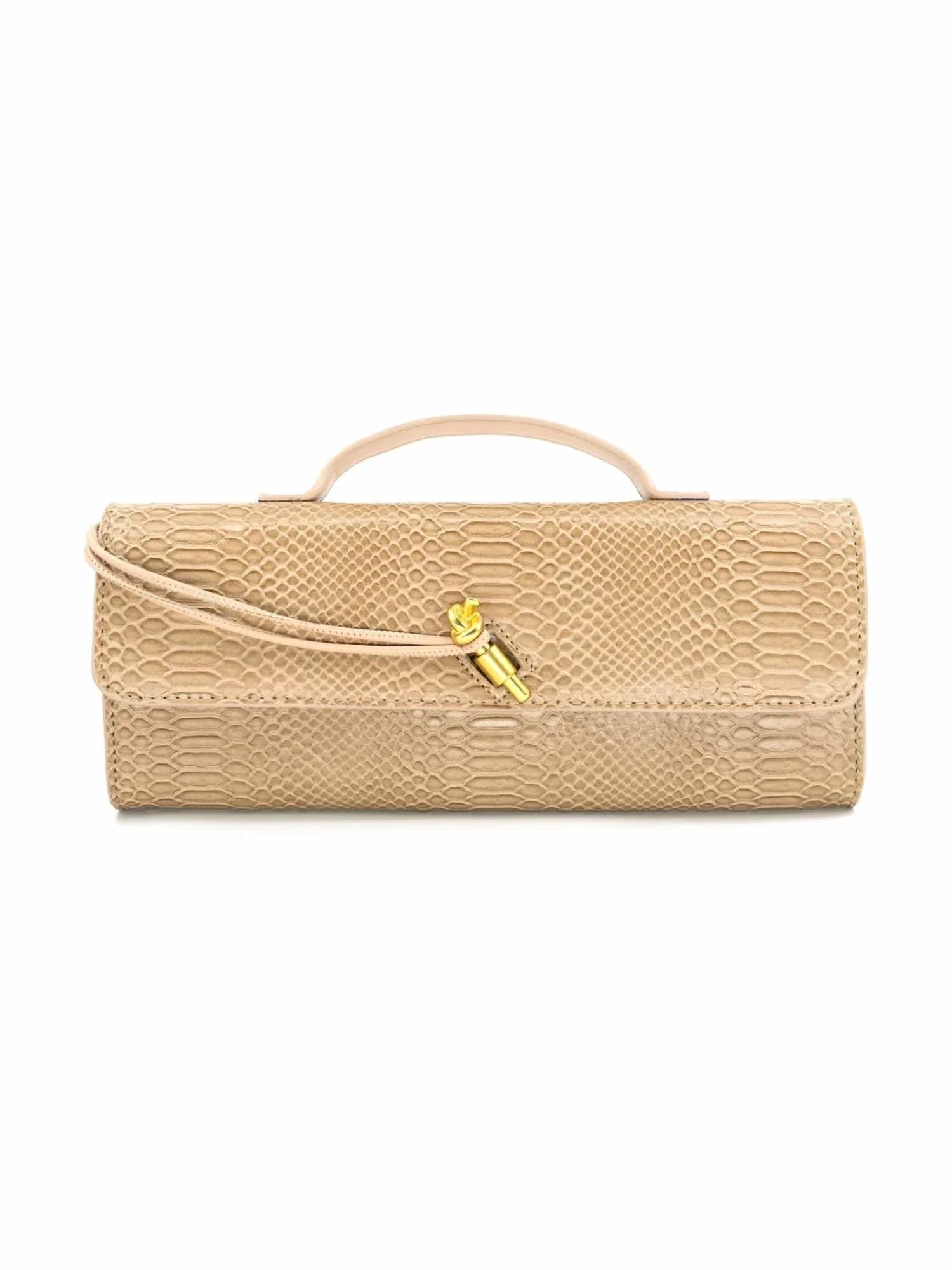 Bc Handbags - Snakeskin Clutch Pochette Mini Clutch