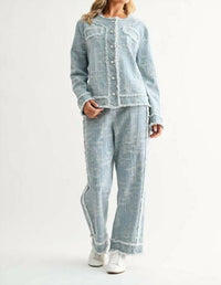 Joh - DARLA DENIM JACKET AND PANT SET