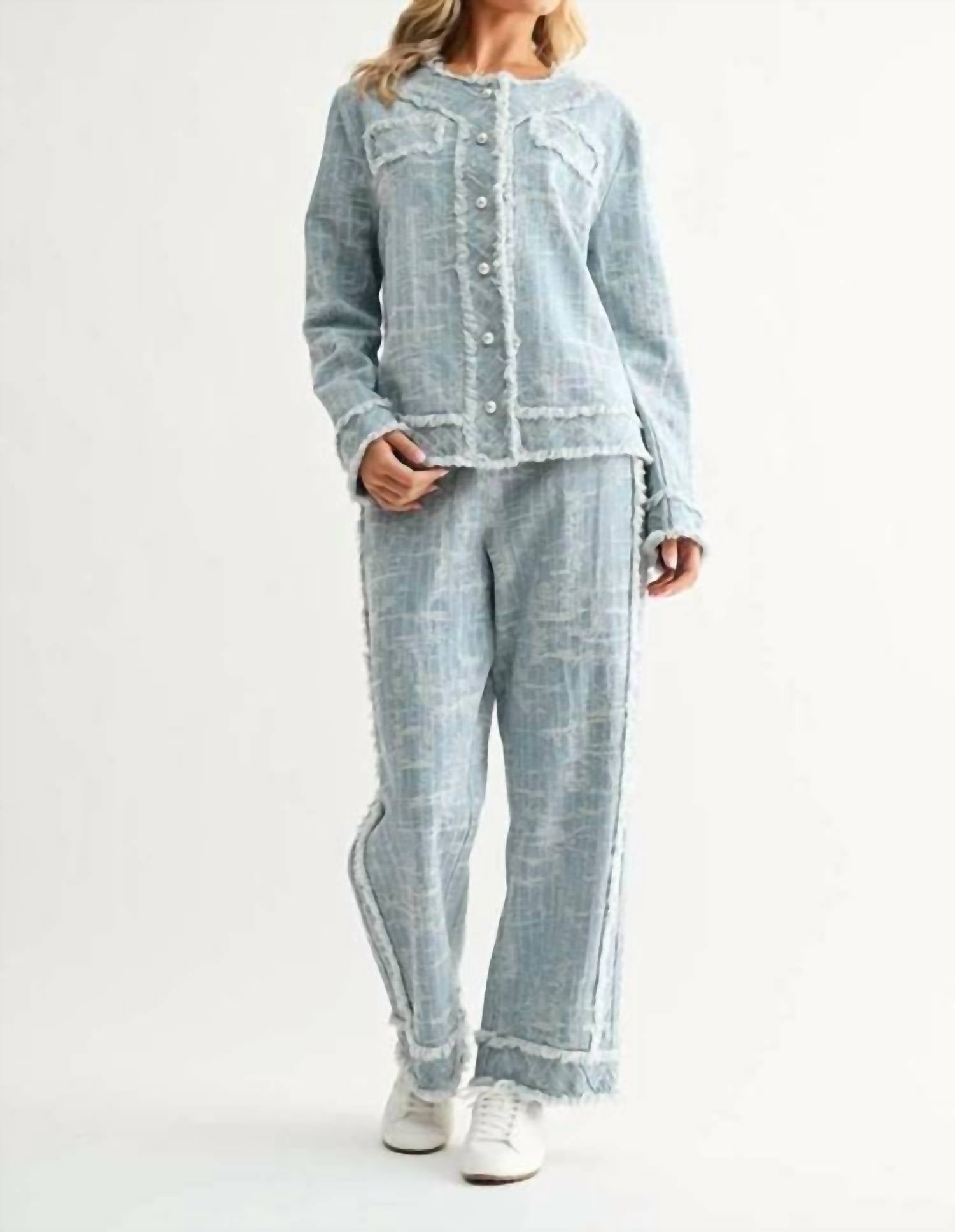 Joh - DARLA DENIM JACKET AND PANT SET