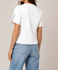 J. Society - Twill Short Sleeve Moto Jacket