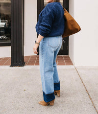 Self Contrast - RELAXED KNIT SWEATER