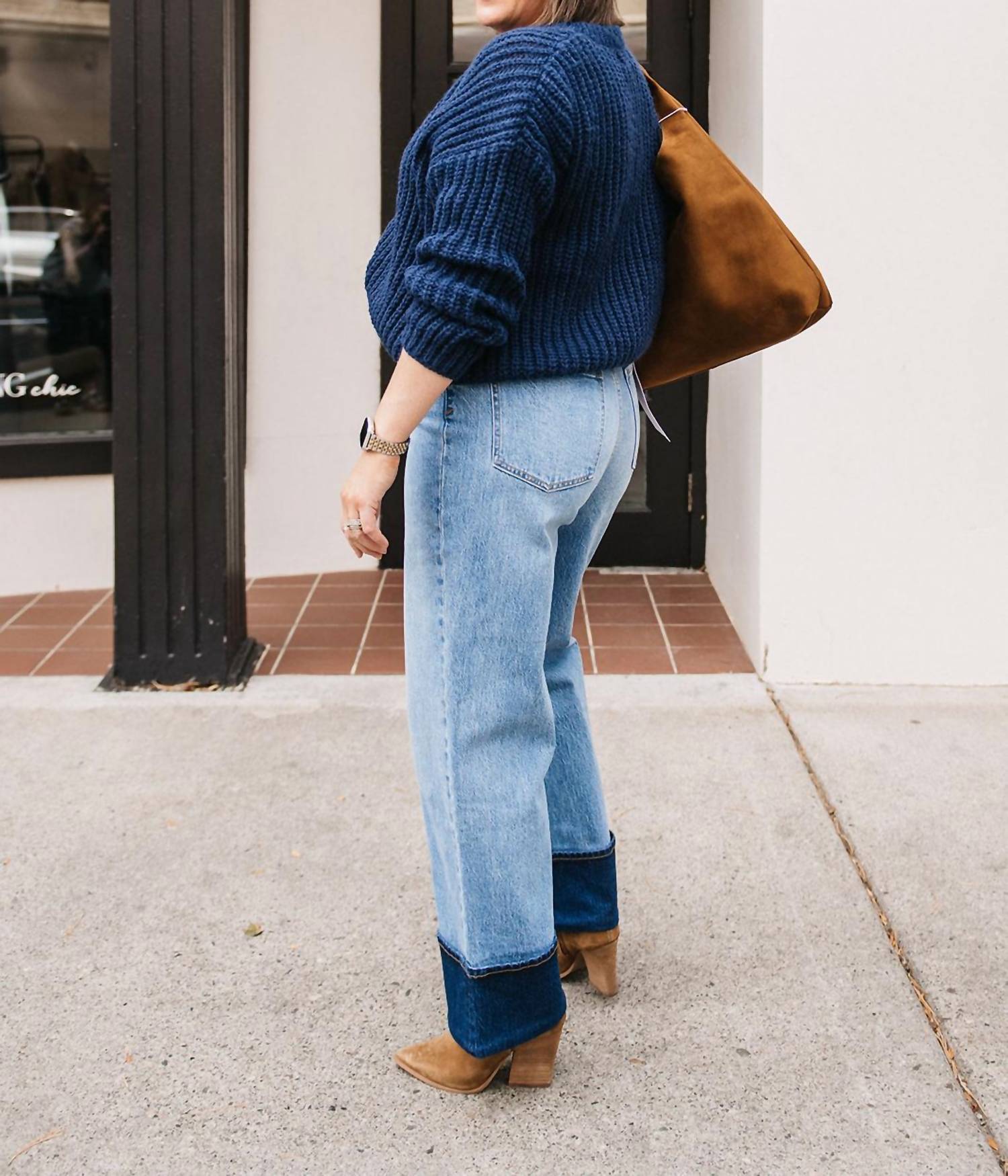 Self Contrast - RELAXED KNIT SWEATER
