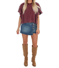Ee:Some - Morning Brew Waffle Knit Top