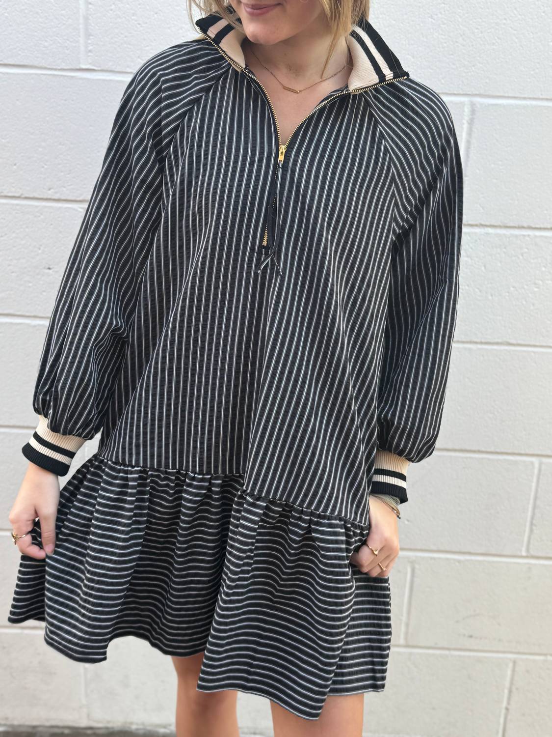 Entro - Margorie Striped Mini Dress