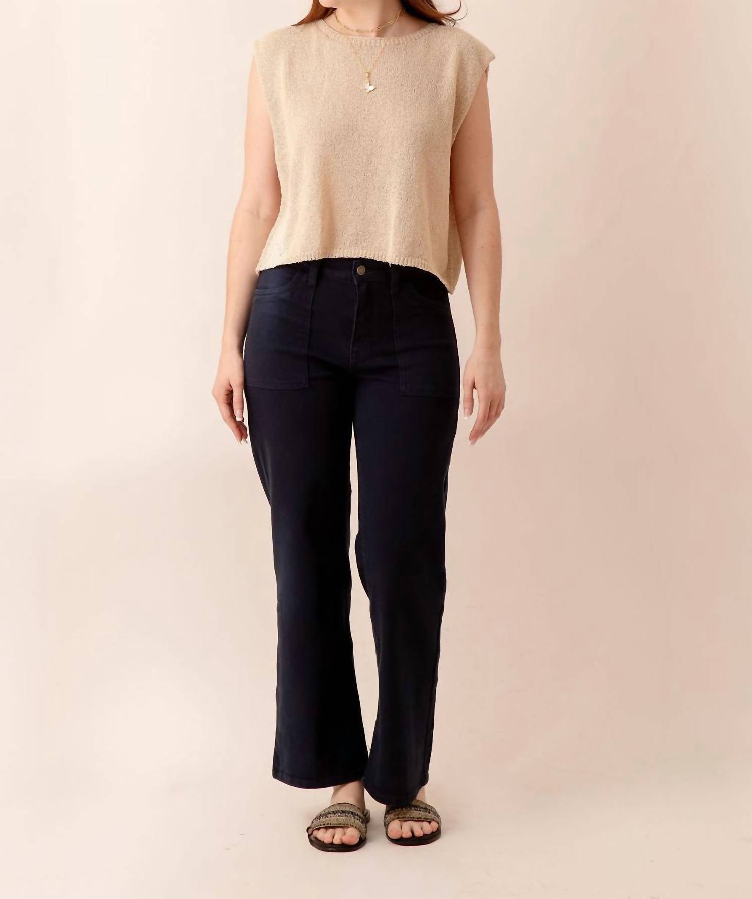 Just Usa - Utility Pocket Relaxed Straight Leg Jeans