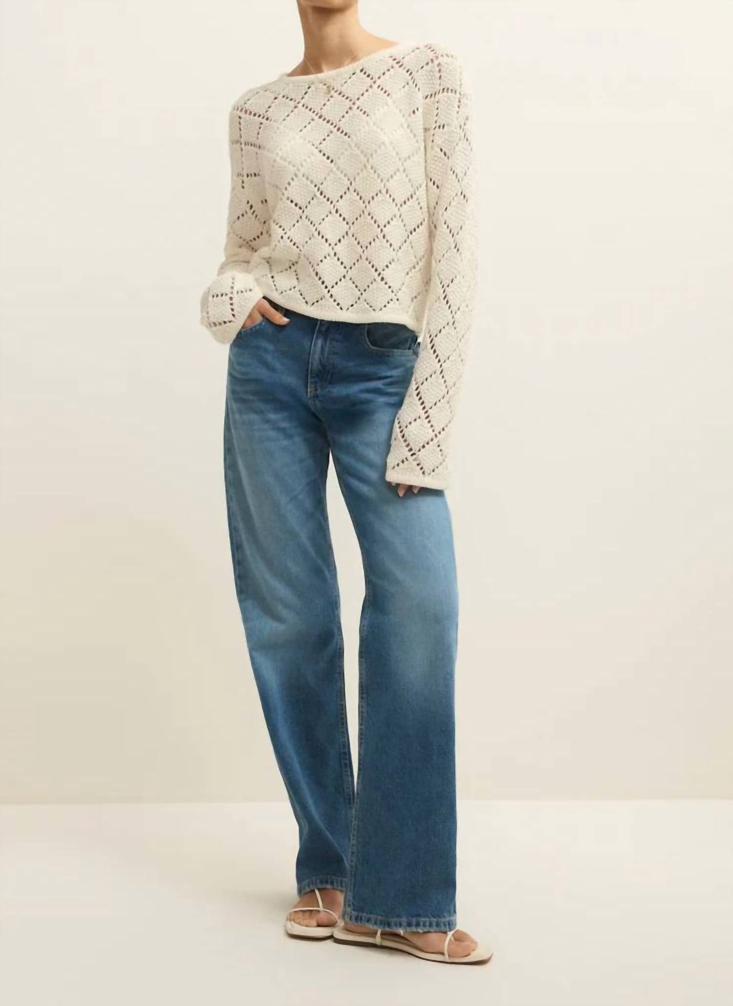 Z Supply - Hullen Diamond Crochet Sweater