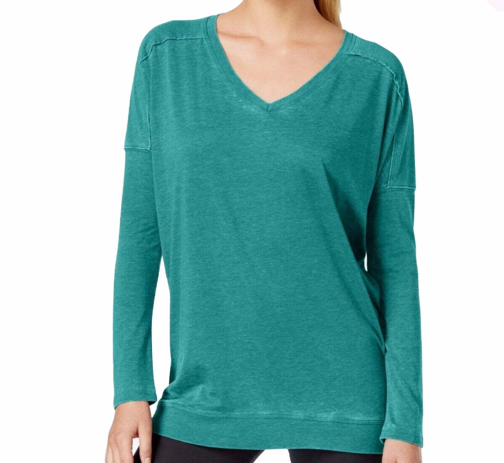 Calvin Klein - Performance Long Sleeve V-Neck Top