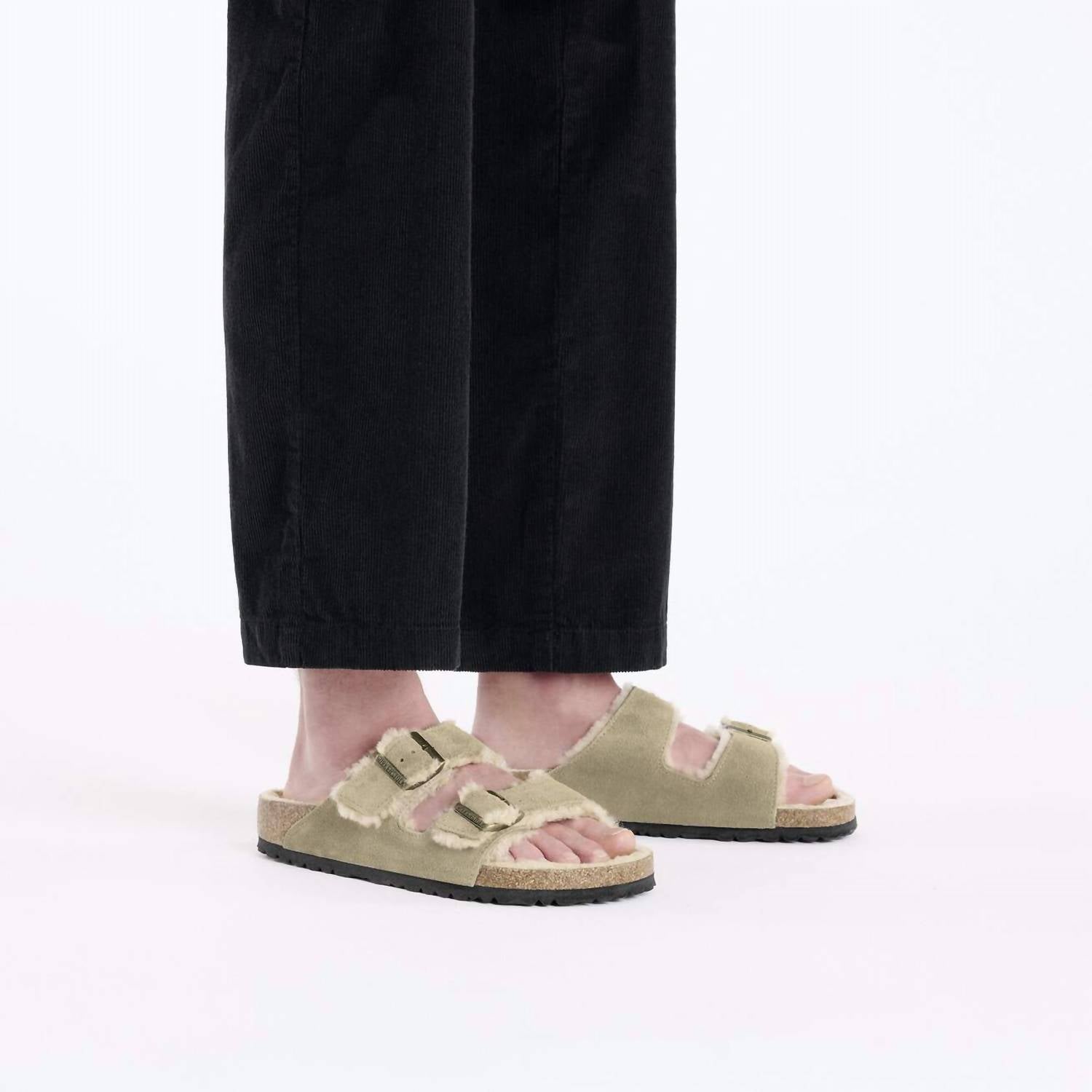 Birkenstock - Women's Arizona Shearling Narrow Sandals