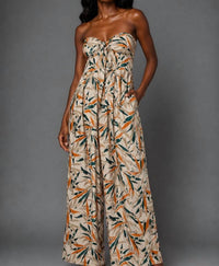 Aakaa - Cabo Tube Tie Jumpsuit