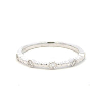Aamiaa - 0.11 Carat Natural Diamond Art Deco Milgrain Band - directbrandpartner - jewelry - rings