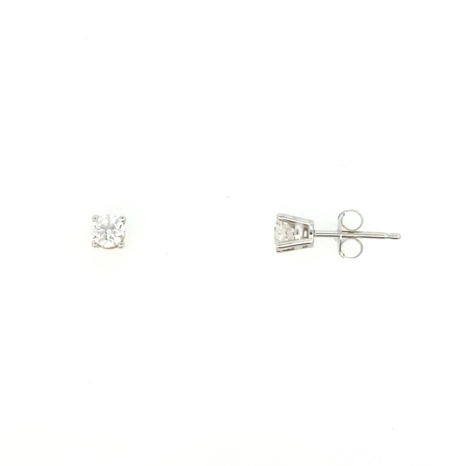 Aamiaa - 0.40 Carat Natural Diamond Round Brilliant Stud Earrings - directbrandpartner - earrings - jewelry