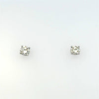 Aamiaa - 0.75 Carat Natural Diamond Round Brilliant Stud Earrings - directbrandpartner - earrings - jewelry
