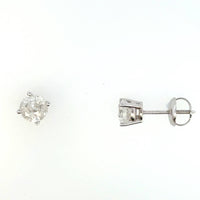 Aamiaa - 1.00 Carat Natural Diamond Round Brilliant Stud Earrings - directbrandpartner - earrings - jewelry