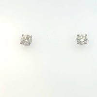 Aamiaa - 1.00 Carat Natural Diamond Round Brilliant Stud Earrings - directbrandpartner - earrings - jewelry