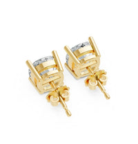 Aamiaa - Women's Cushion Shape 4 Prong Push Back Studs