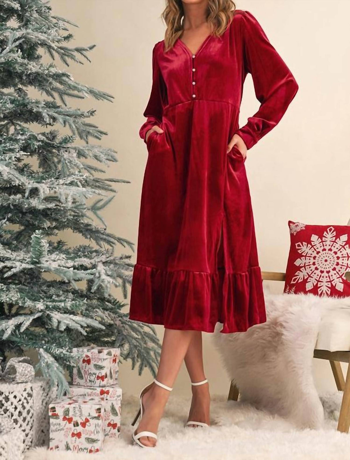 Aapparella - Jingle Bell Rock Midi Dress