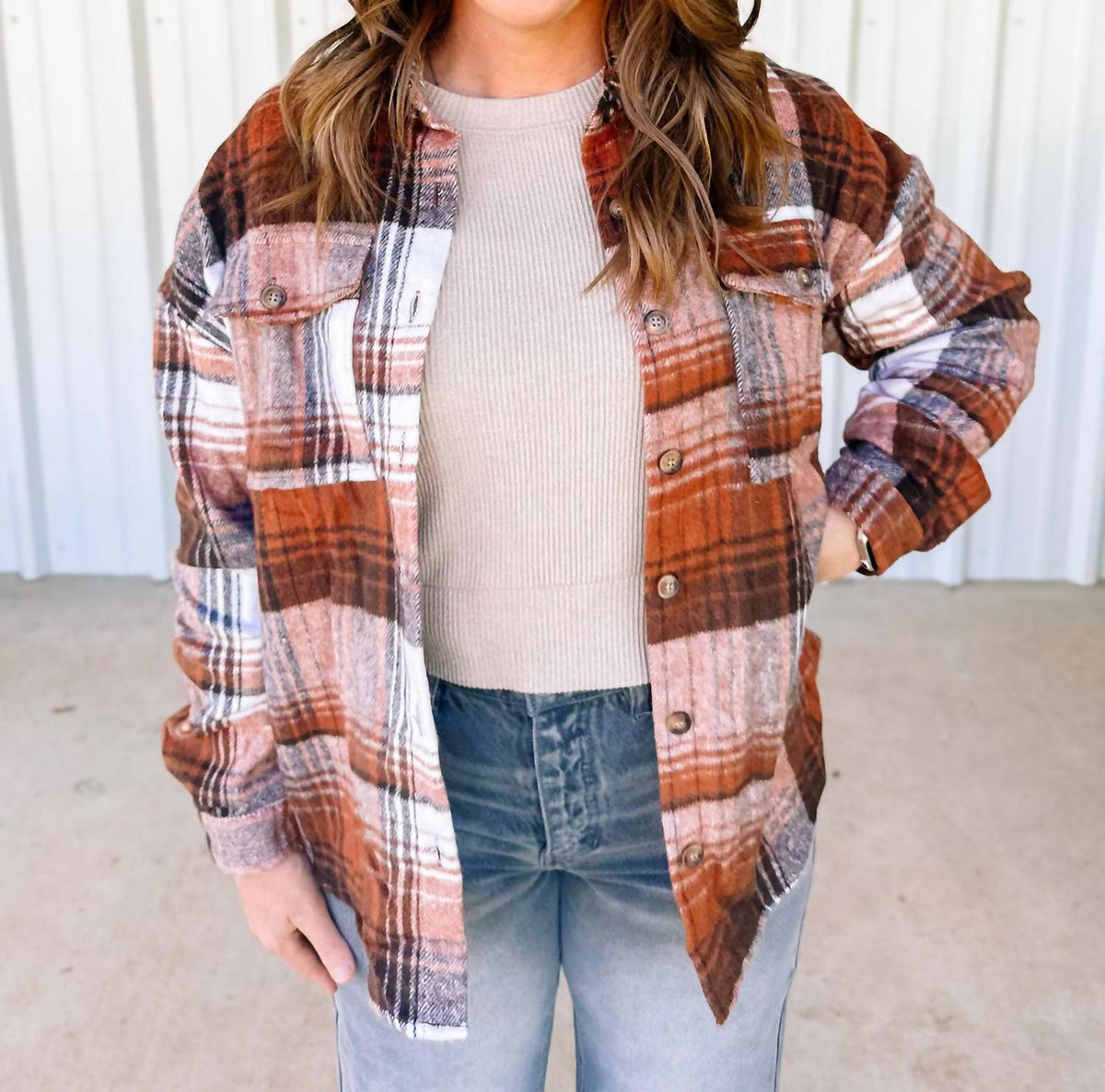 Aapparella - Plaid Shacket