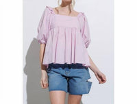 Baby Doll Back Tie Blouse