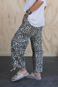 Aaron & Amber - High-rise Cotton Jogger Pants