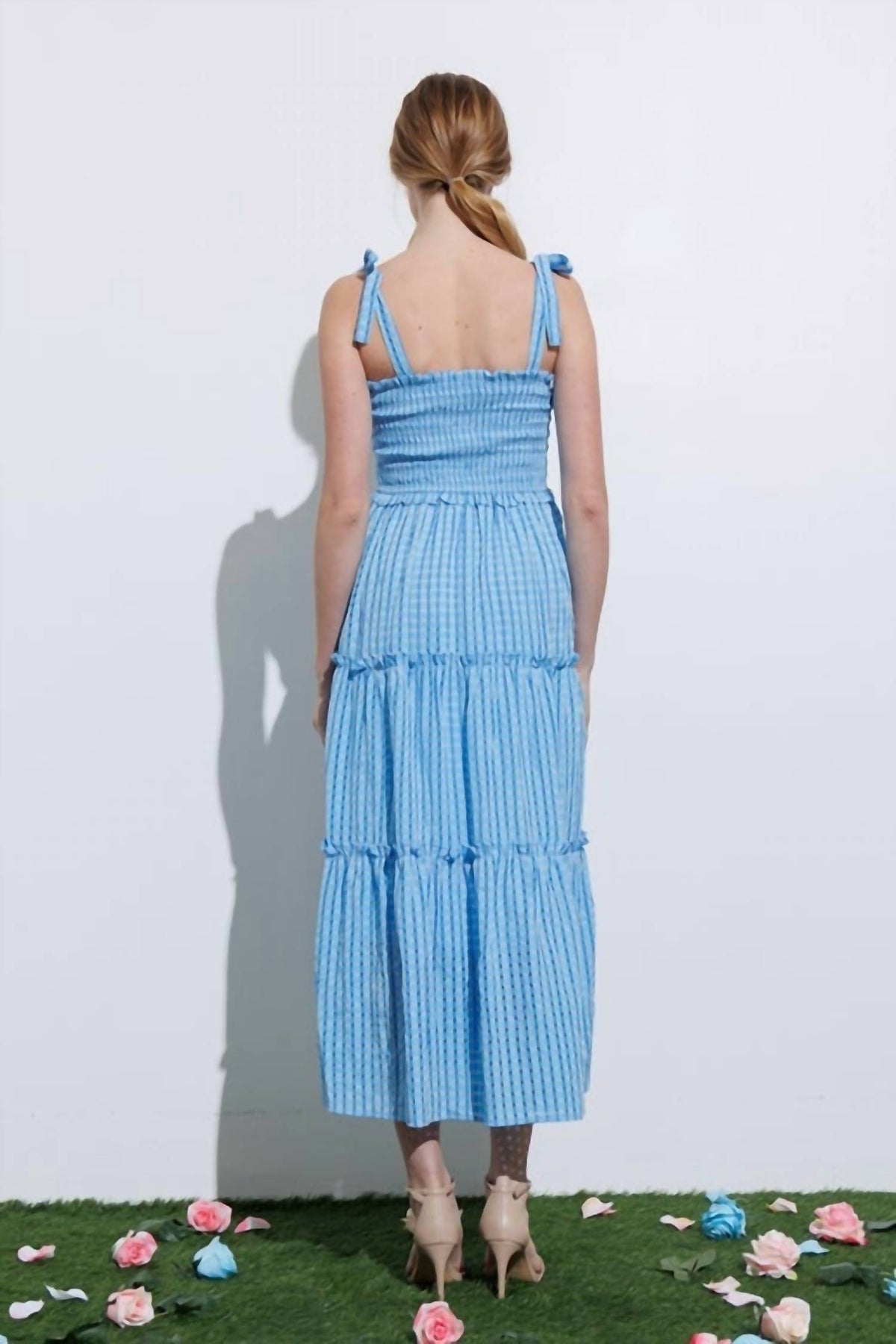 Aaron & Amber - Smocked Maxi Dress