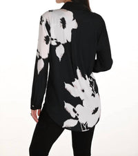 Frank Lyman - Farin Floral Long-sleeve Sequin Tunic
