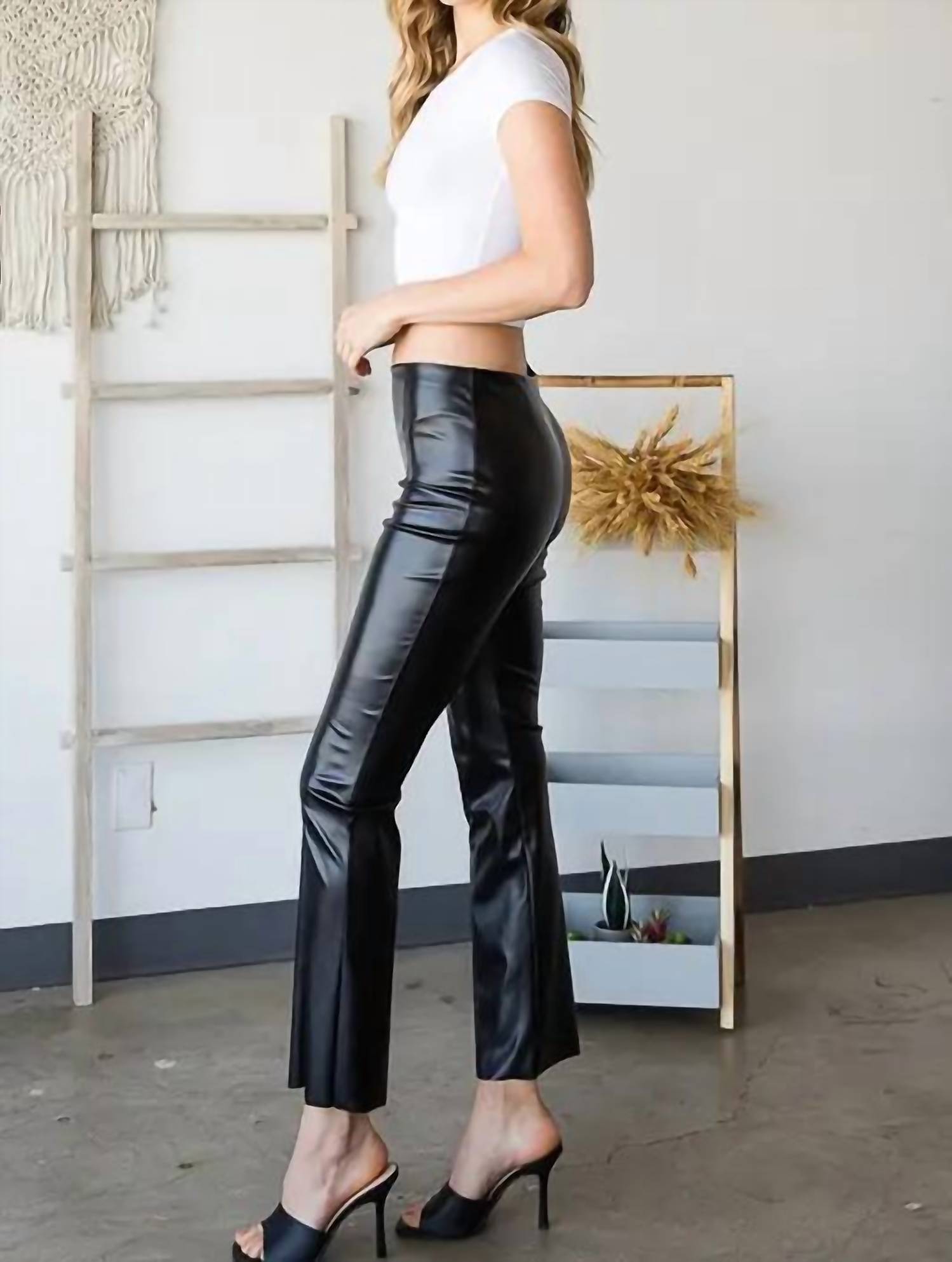Heimish Usa - Straight Leg Faux Leather Pants