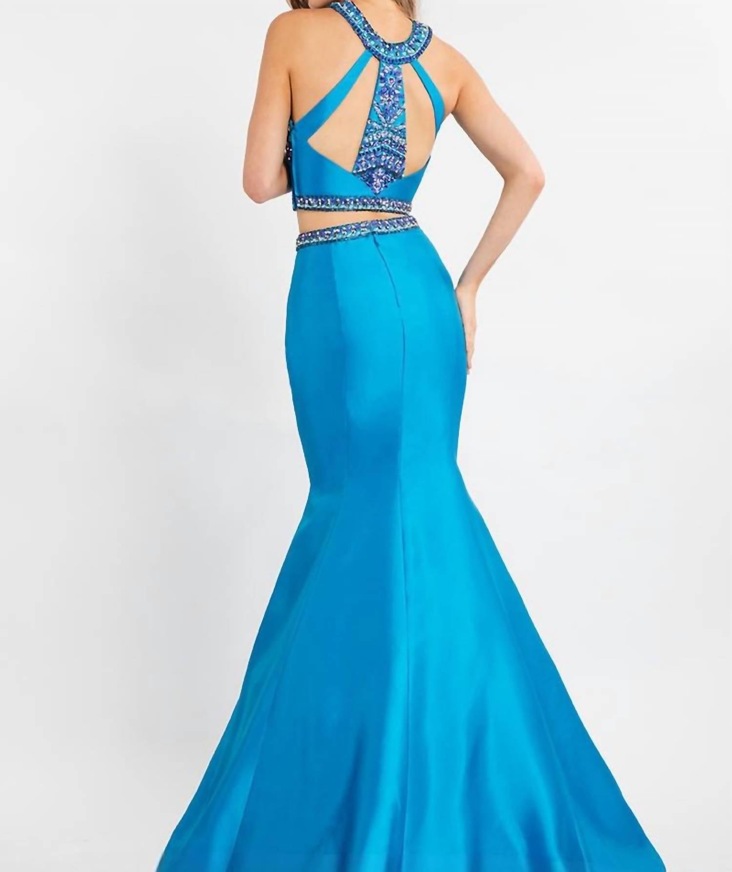 Rachel Allan - Mikado Two-piece Mermaid Gown