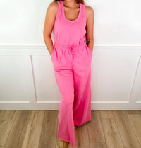 Blakeley - Where It Begins Cotton Blend Wide Leg Jumpsuit