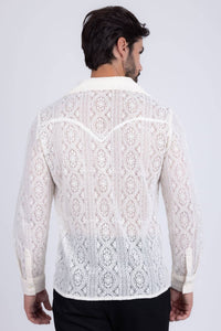 Barabas - Janeiro Embroidered Long Sleeve Shirt