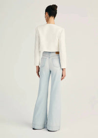 Derek Lam 10 Crosby Coralie High Rise Wide Leg Jeans in cooper light - women's jeans - alternate view