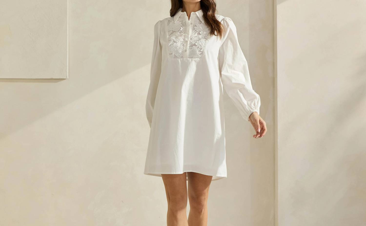 Able - Balloon Contrast Dress