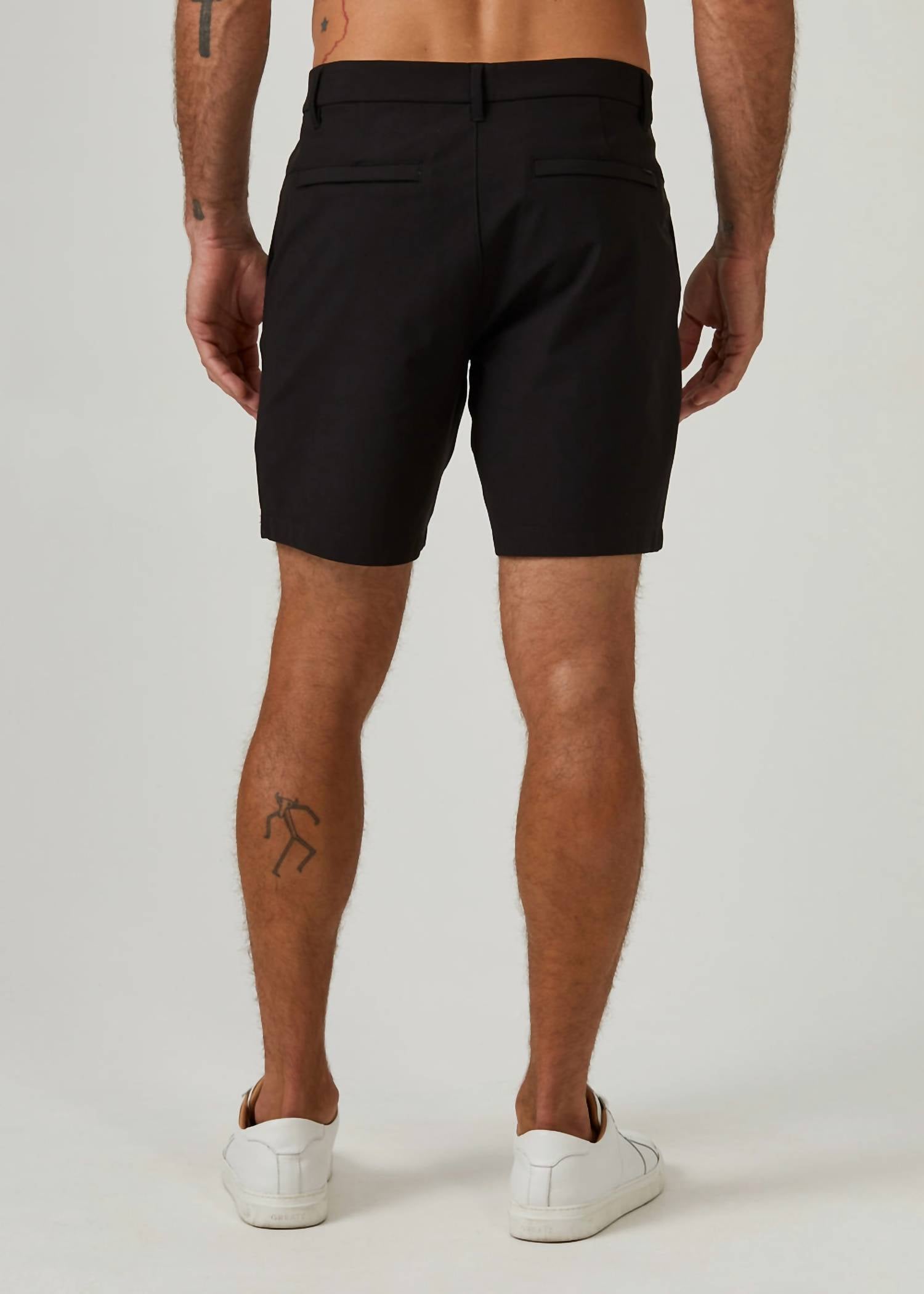 7Diamonds Infinity Chino Shorts in black - men's shorts - detail view