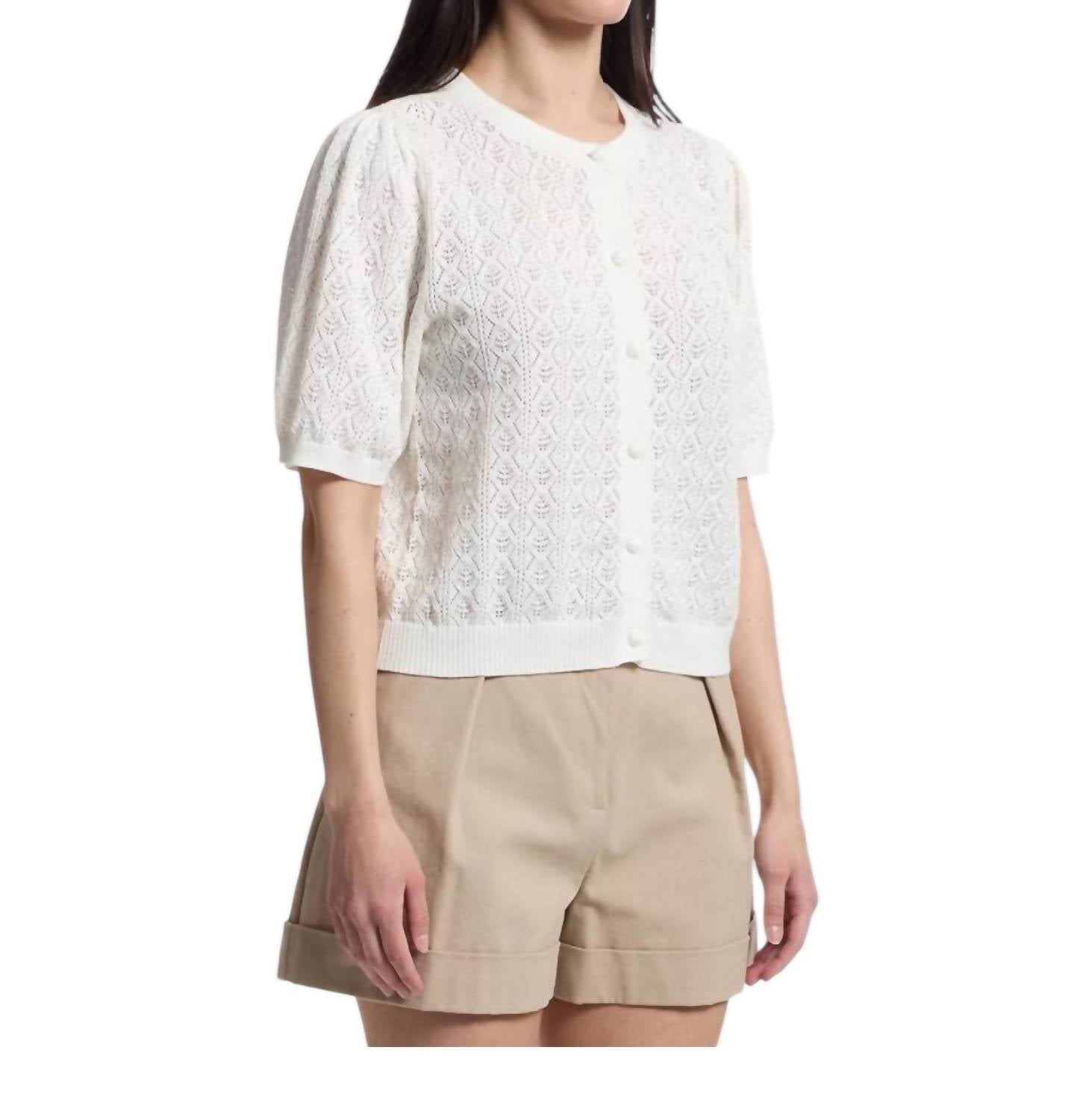 Lilla P - Pointelle Cardigan