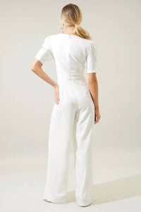 Sugarlips - Go Getter Wide Leg Surplice Jumpsuit